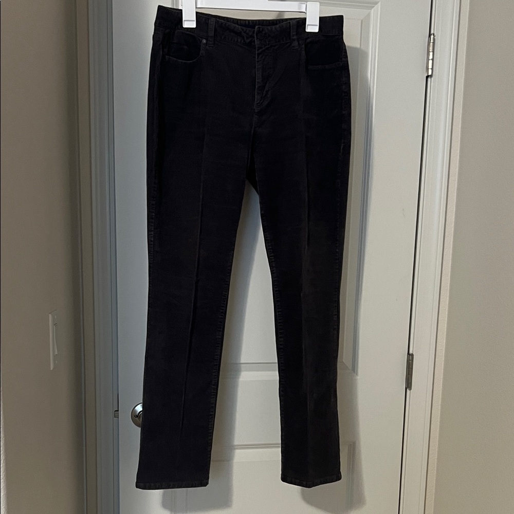 Talbots corduroy charcoal grey pants. Size 12